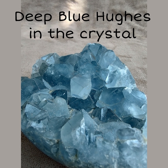 Blue Celestite Geode - Picture 4 of 9